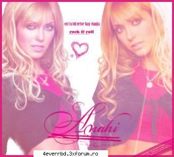 Bannere Anahi - dubla mia((are o sora geamana) - Anahi